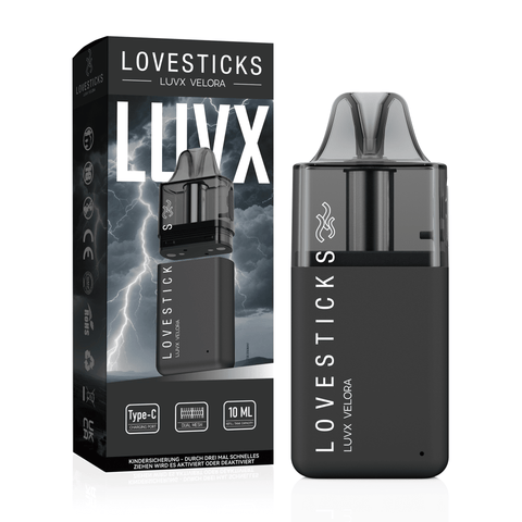 LUVX Velora Pod Kit Black, mit Verpackung