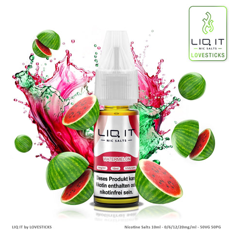 LIQ IT Watermelon Liquid, 10-ml-Flasche