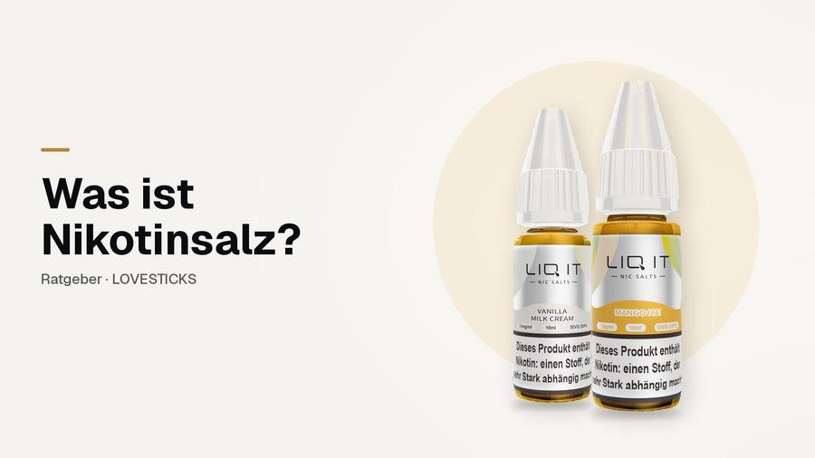 Was ist Nikotinsalz? LIQIT Nic Salts Liquids Mango Ice und Vanilla Milk Cream in der 10-ml-Flasche