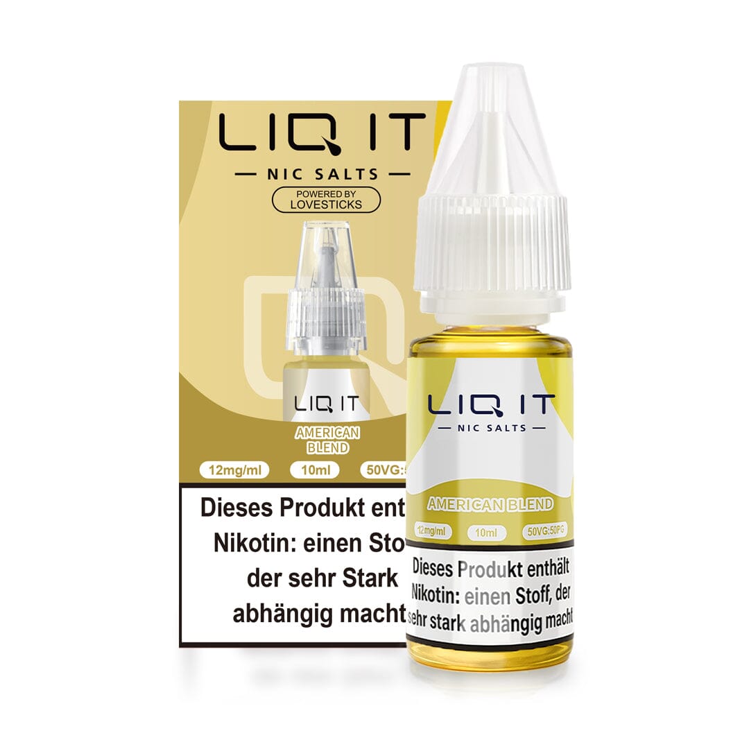LIQ IT American Blend Liquid 12 mg, 10-ml-Flasche mit Faltschachtel