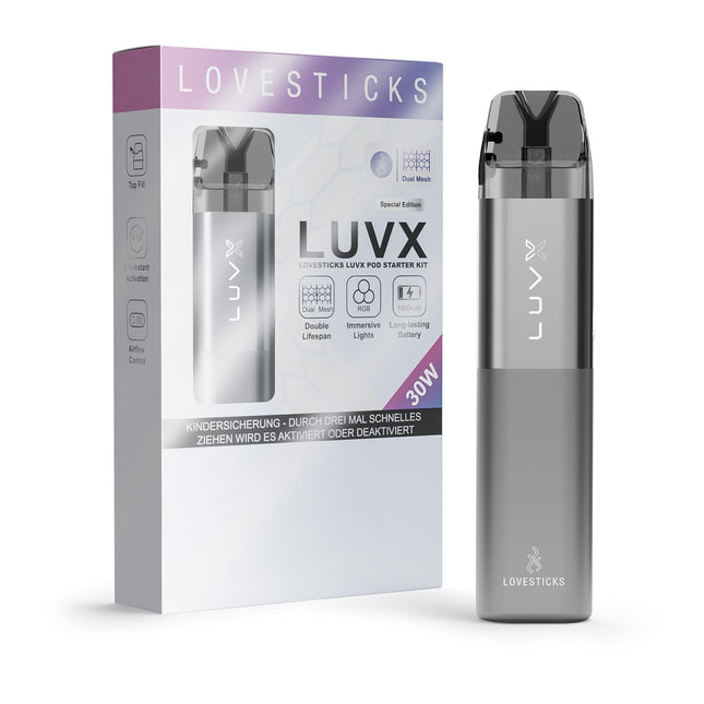 Lovestick LUVX Pod Kit 1000 mAh Grey (9703382548817)