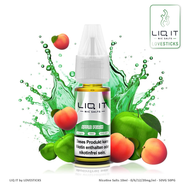 LIQIT Apple Peach Liquid, 10-ml-Flasche