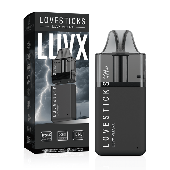 LUVX VELORA Pod Kit 10ml - Refill - Black