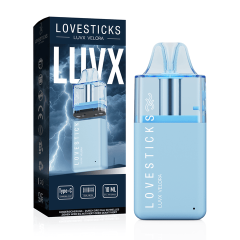 LUVX Velora Pod Kit Blue, mit Verpackung