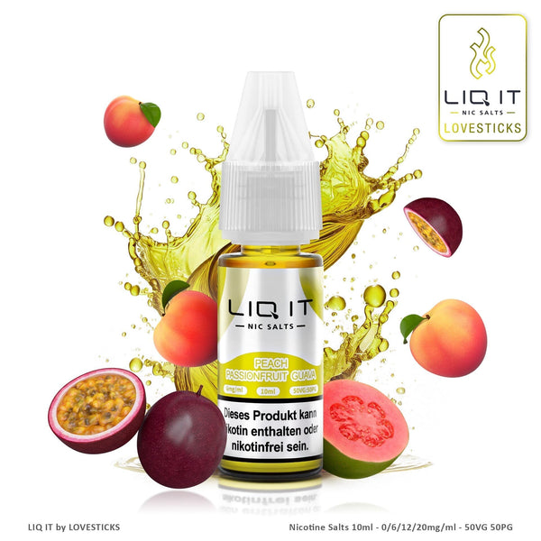 LIQIT Peach Passionfruit Guava Liquid, 10-ml-Flasche