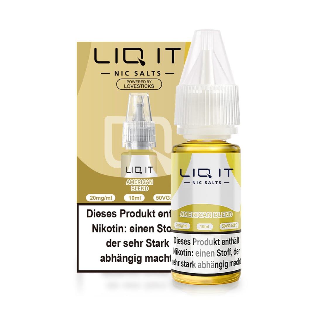 LIQ IT American Blend Liquid 20 mg, 10-ml-Flasche mit Faltschachtel