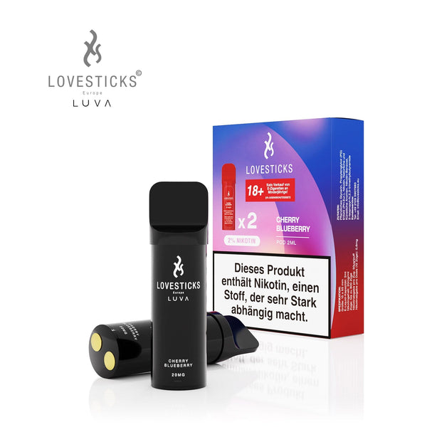 LUVA Pod Cherry Blueberry, 2 Pods à 2 ml mit Verpackung