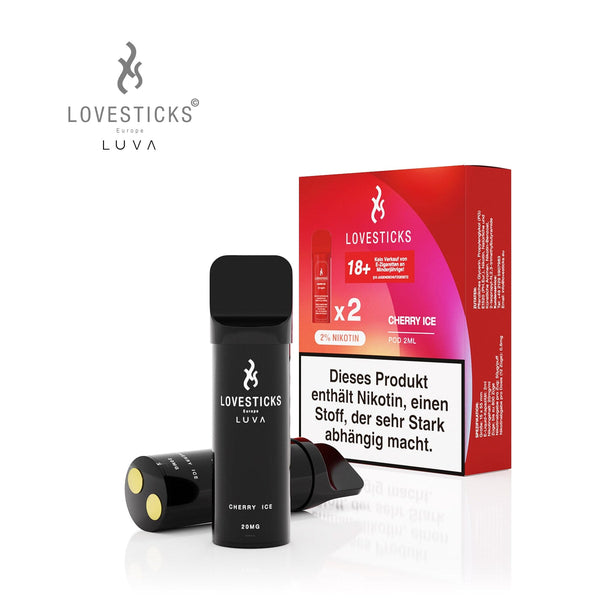 LUVA Pod Cherry Ice, 2 Pods à 2 ml mit Verpackung
