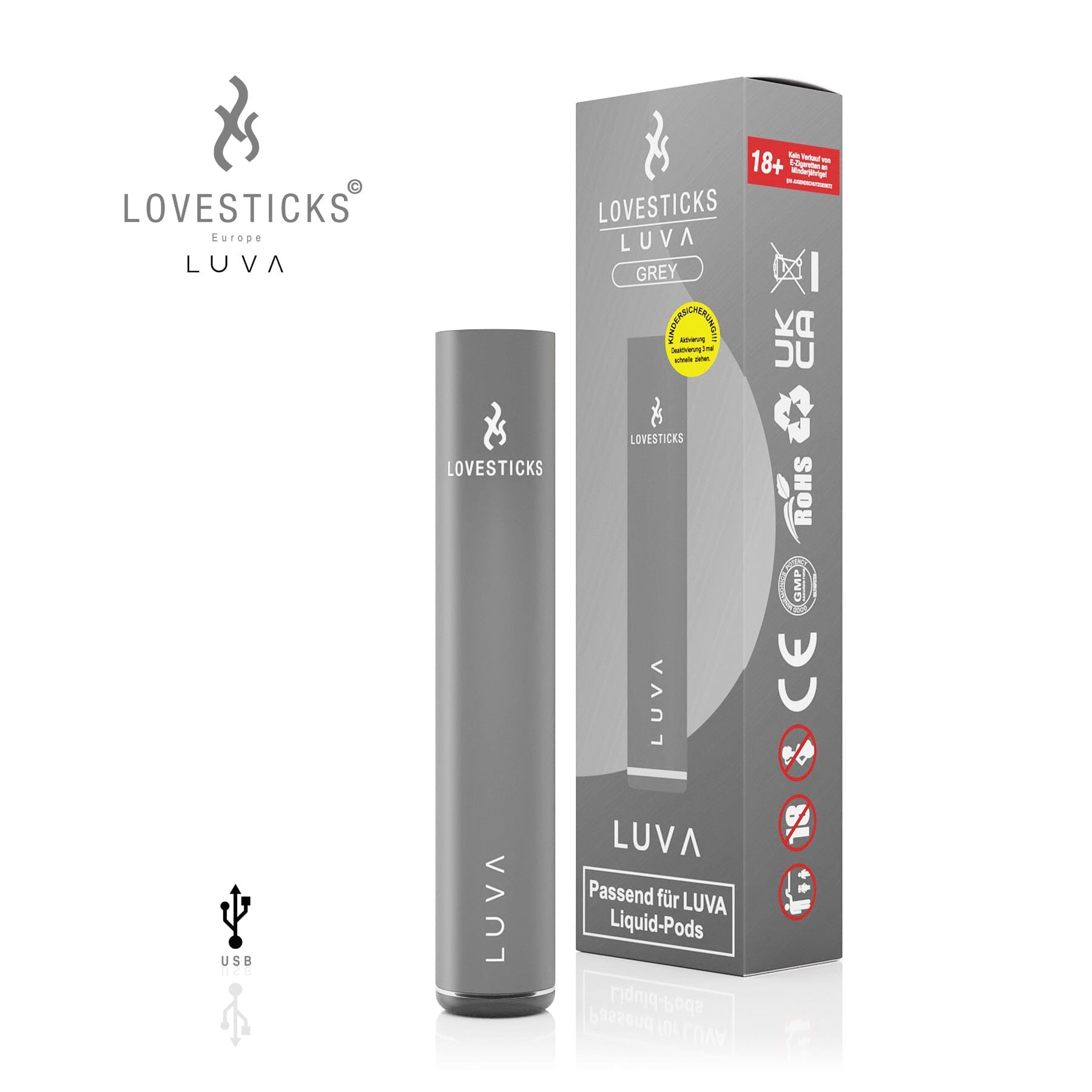 Lovesticks - LUVA GREY (8591576039761)