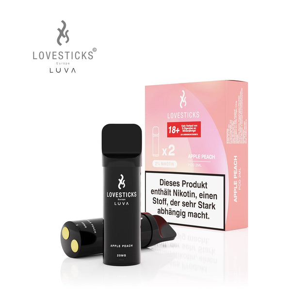 LUVA Pod Apple Peach, 2 Pods à 2 ml mit Verpackung