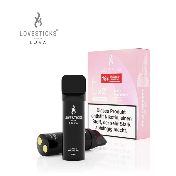 LUVA Pod Apple Raspberry, 2 Pods à 2 ml mit Verpackung