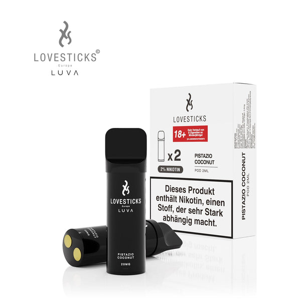 LUVA Pod Pistazio Coconut, 2 Pods à 2 ml mit Verpackung
