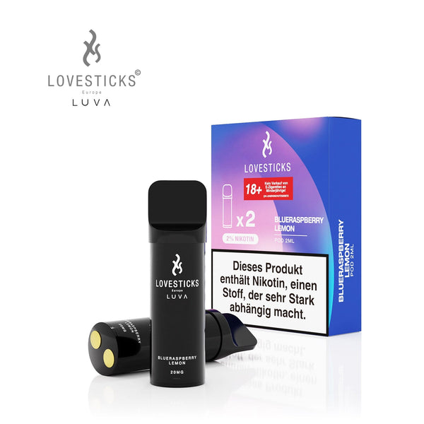 LUVA Pod Blueraspberry Lemon, 2 Pods à 2 ml mit Verpackung
