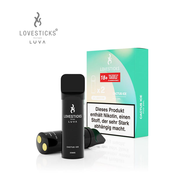 LUVA Pod Cactus Ice, 2 Pods à 2 ml mit Verpackung