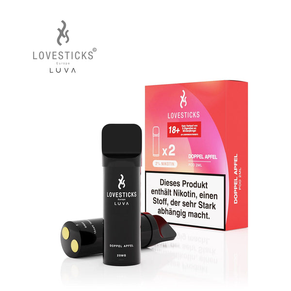 LUVA Pod Doppel Apfel, 2 Pods à 2 ml mit Verpackung
