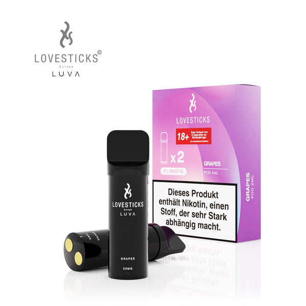 LUVA Pod Grapes, 2 Pods à 2 ml mit Verpackung