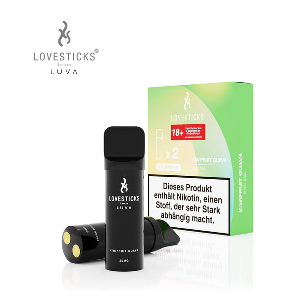 LUVA Pod Kiwifruit Guava, 2 Pods à 2 ml mit Verpackung