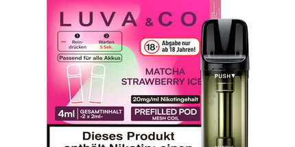 Luva & Co Prefilled Pod Matcha Strawberry Ice