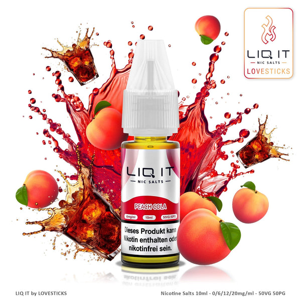 LIQIT Peach Cola Liquid, 10-ml-Flasche