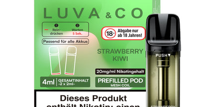 Luva & Co Prefilled Pod Strawberry Kiwi