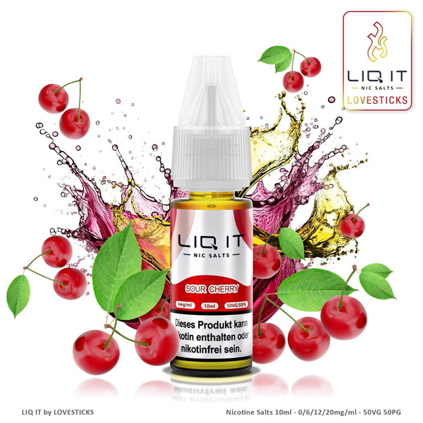 LIQIT Sour Cherry Liquid, 10-ml-Flasche