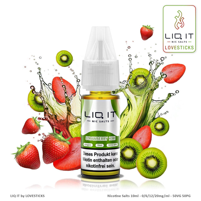 LIQIT - Strawberry Kiwi 0mg/ml (9856384270673) (9856387318097) (9856454033745) (9856392364369)