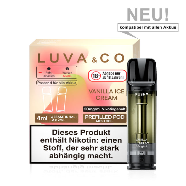 Luva & Co Prefilled Pod Vanilla Ice Cream