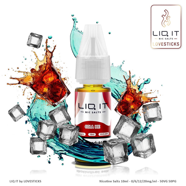 LIQIT Cola Ice Liquid 0 mg ohne Nikotin, 10-ml-Flasche