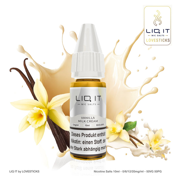 LIQIT Vanilla Milk Cream Liquid, 10-ml-Flasche