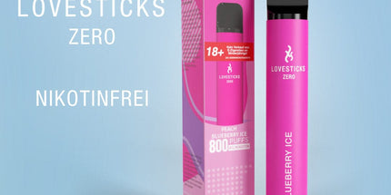 LOVESTICKS ZERO NIKOTINFREI – PEACH BLUEBERRY ICE E-Zigarette (8125159768359)
