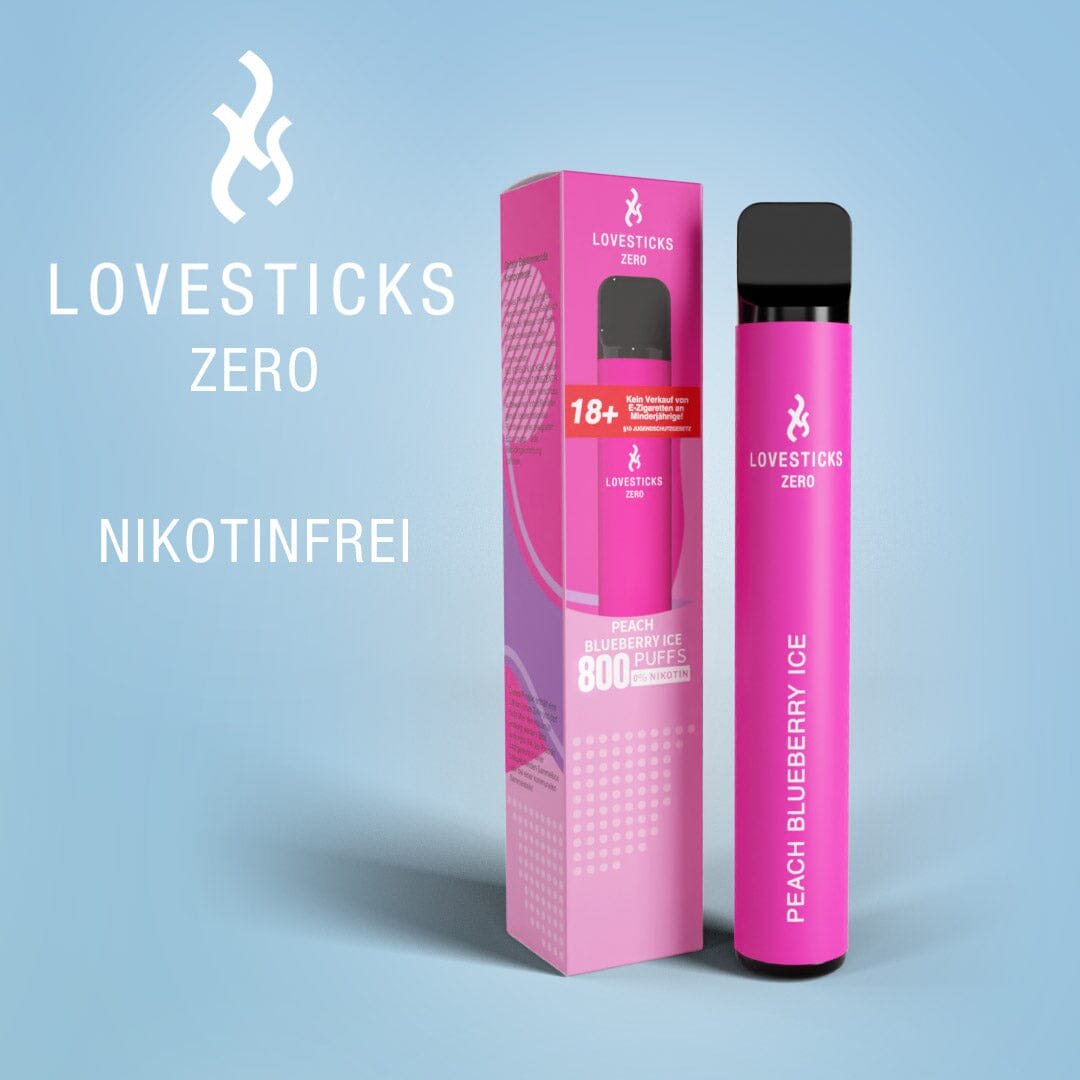 LOVESTICKS ZERO NIKOTINFREI – PEACH BLUEBERRY ICE E-Zigarette (8125159768359)