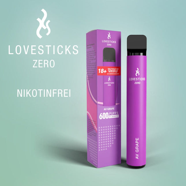 LOVESTICKS ZERO NIKOTINFREI – AV GRAPES E-ZIGARETTE (8125161242919)