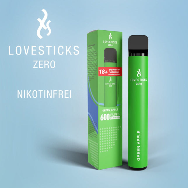 LOVESTICKS ZERO NIKOTINFREI – GREEN APPLE E-ZIGARETTE (8125161832743)