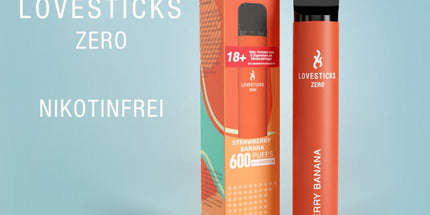 LOVESTICKS ZERO NIKOTINFREI – STRAWBERRY BANANA E-ZIGARETTE (8125162750247)