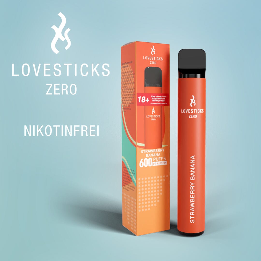E-zigaretten Nikotinfrei LOVESTICKS ZERO NIKOTINFREI STRAWBERRY BANANA E-ZIGARETTE KUBIK Vape ZERO - KIWI LEMON - Nikotinfrei E-zigaretten Nikotinfrei LOVESTICKS ZERO NIKOTINFREI STRAWBERRY BANANA E-ZIGARETTE KUBIK Vape ZERO - KIWI LEMON - Nikotinfrei
