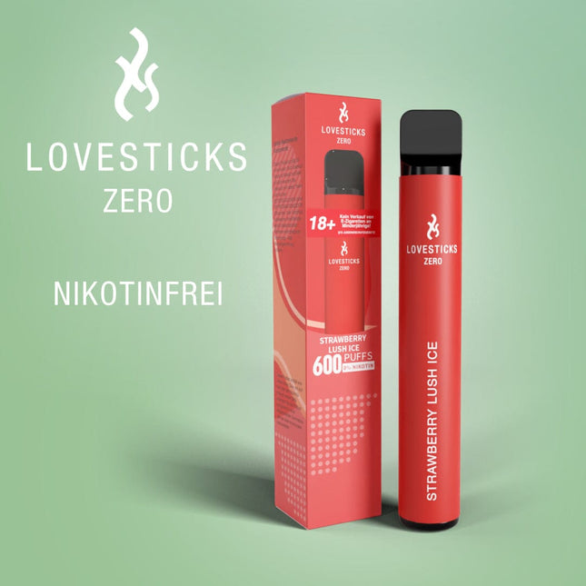 LOVESTICKS ZERO NIKOTINFREI – STRAWBERRY LUSH ICE E-ZIGARETTE (8125162914087)