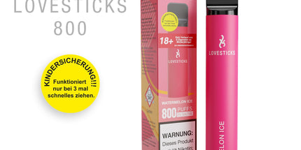 LOVESTICKS 800 – WATERMELON ICE E-Zigarette (8125159473447)